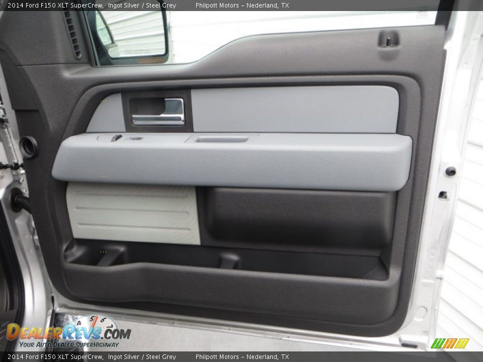 2014 Ford F150 XLT SuperCrew Ingot Silver / Steel Grey Photo #21