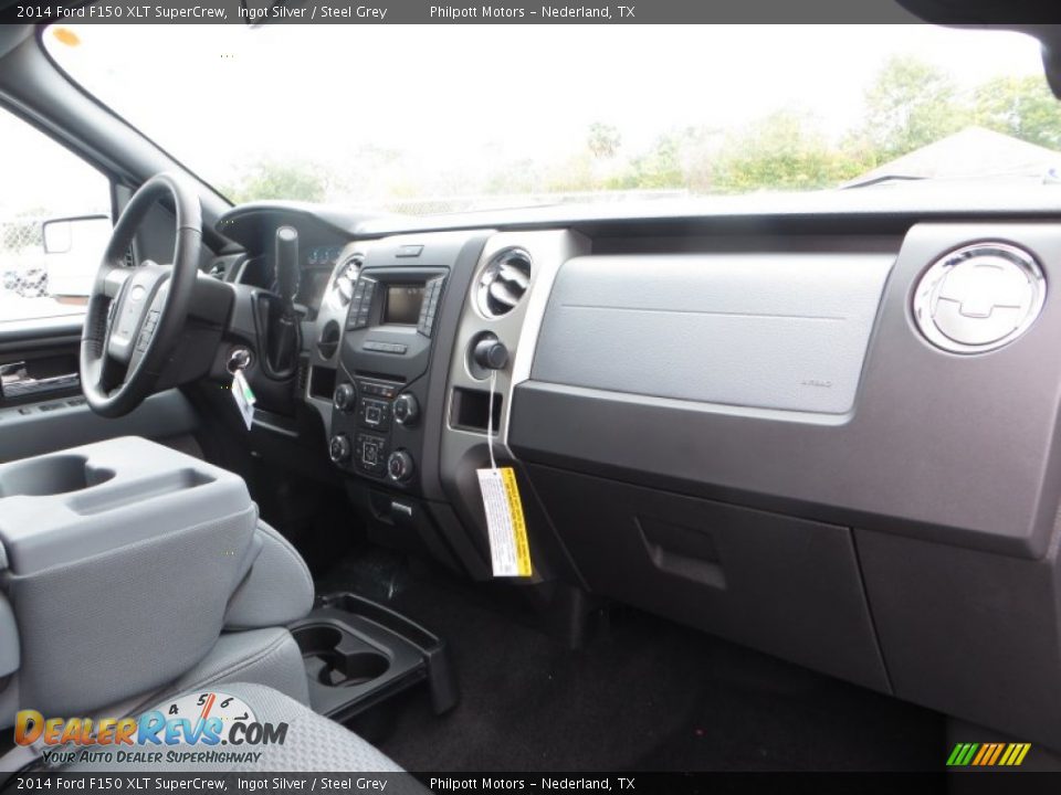 2014 Ford F150 XLT SuperCrew Ingot Silver / Steel Grey Photo #22