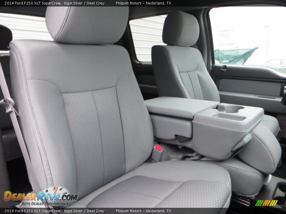 2014 Ford F150 XLT SuperCrew Ingot Silver / Steel Grey Photo #23