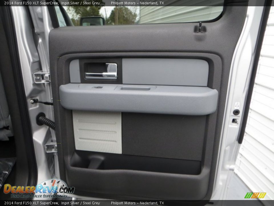 2014 Ford F150 XLT SuperCrew Ingot Silver / Steel Grey Photo #24