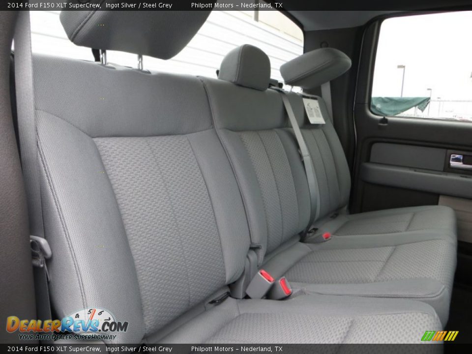2014 Ford F150 XLT SuperCrew Ingot Silver / Steel Grey Photo #25