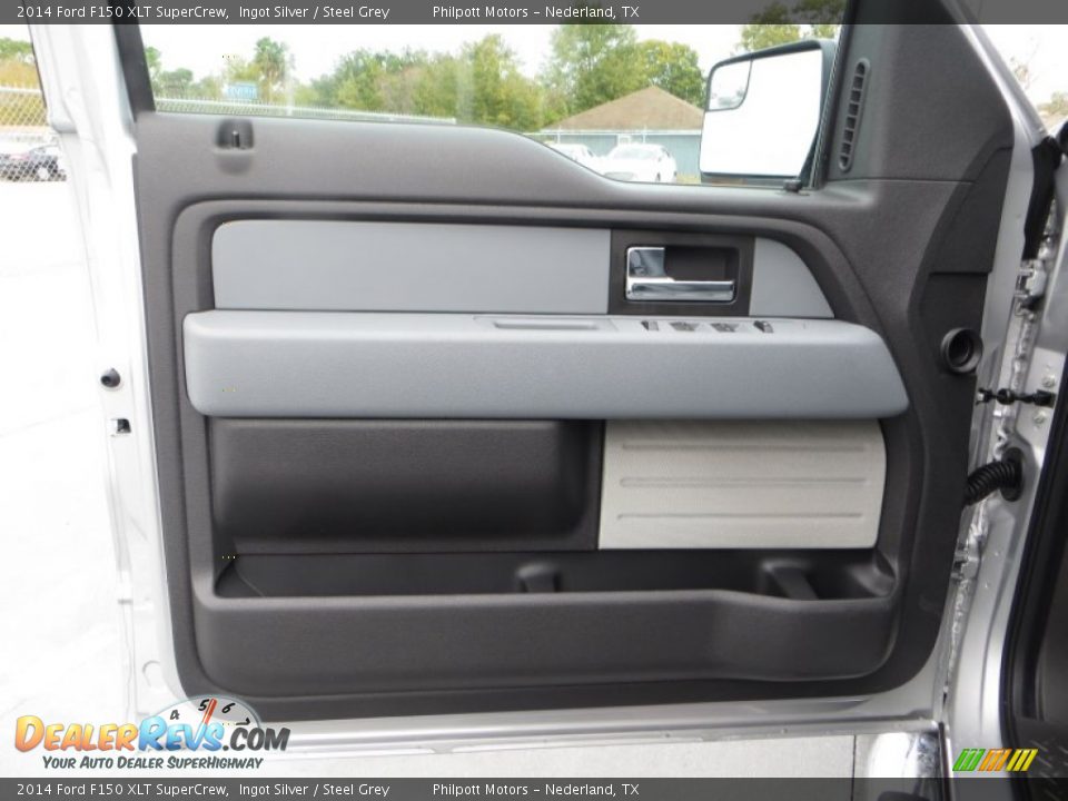 2014 Ford F150 XLT SuperCrew Ingot Silver / Steel Grey Photo #26
