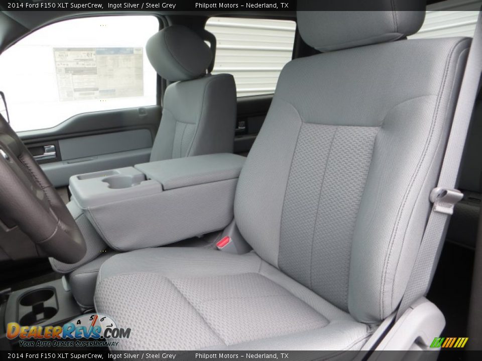 2014 Ford F150 XLT SuperCrew Ingot Silver / Steel Grey Photo #29