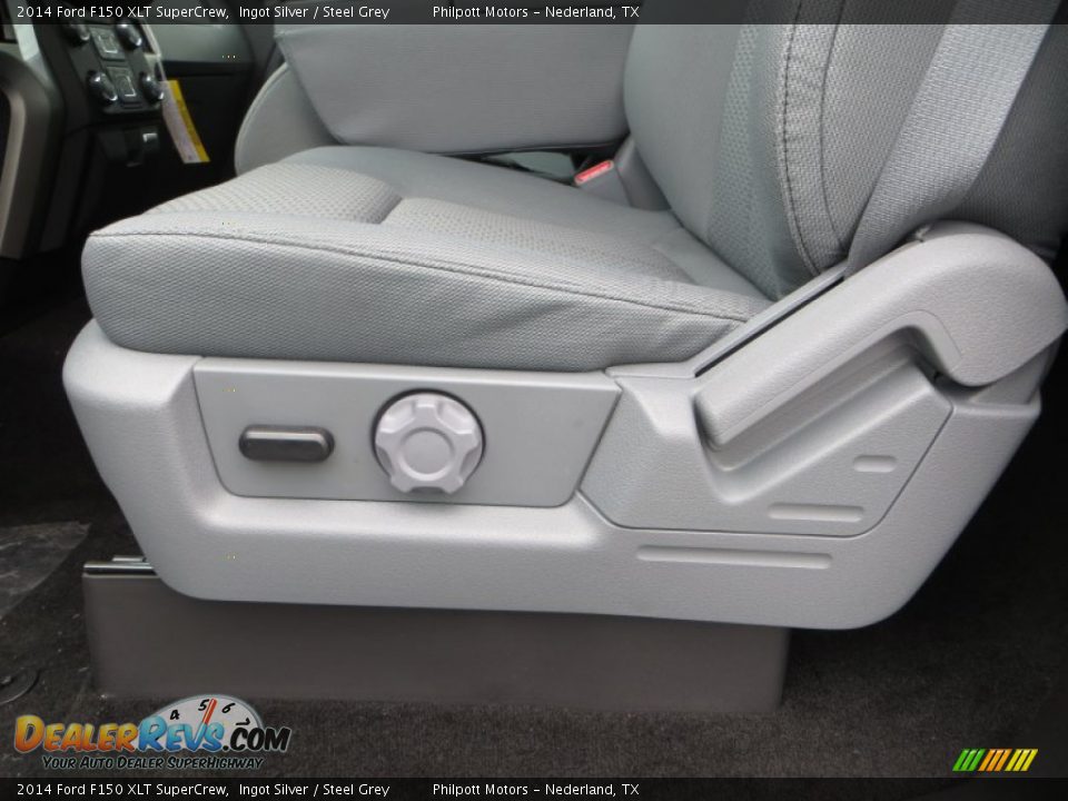 2014 Ford F150 XLT SuperCrew Ingot Silver / Steel Grey Photo #30