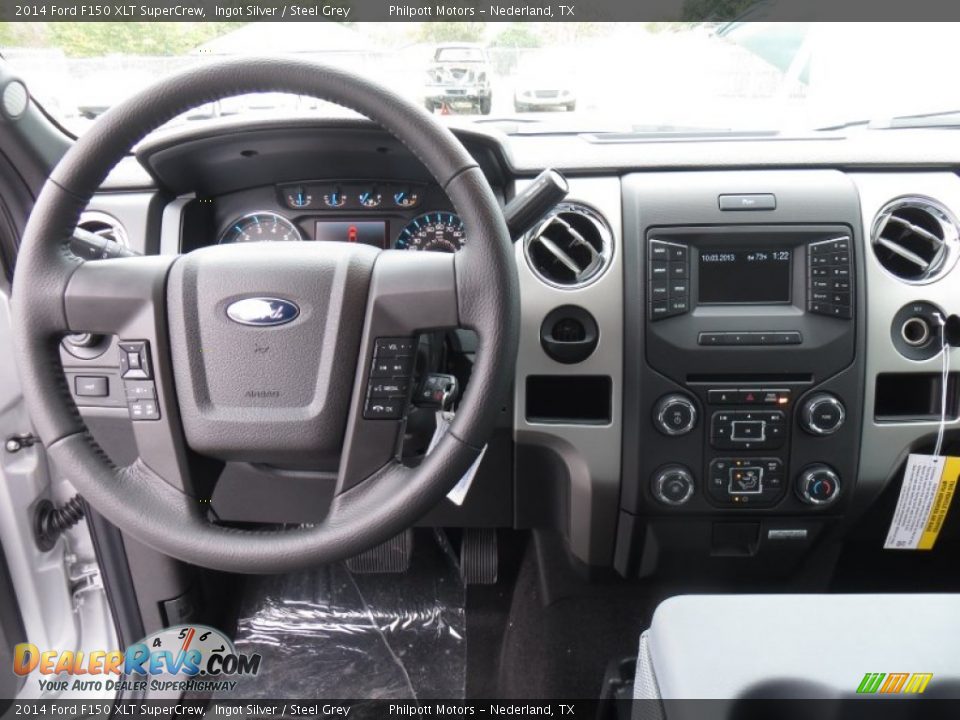 2014 Ford F150 XLT SuperCrew Ingot Silver / Steel Grey Photo #31