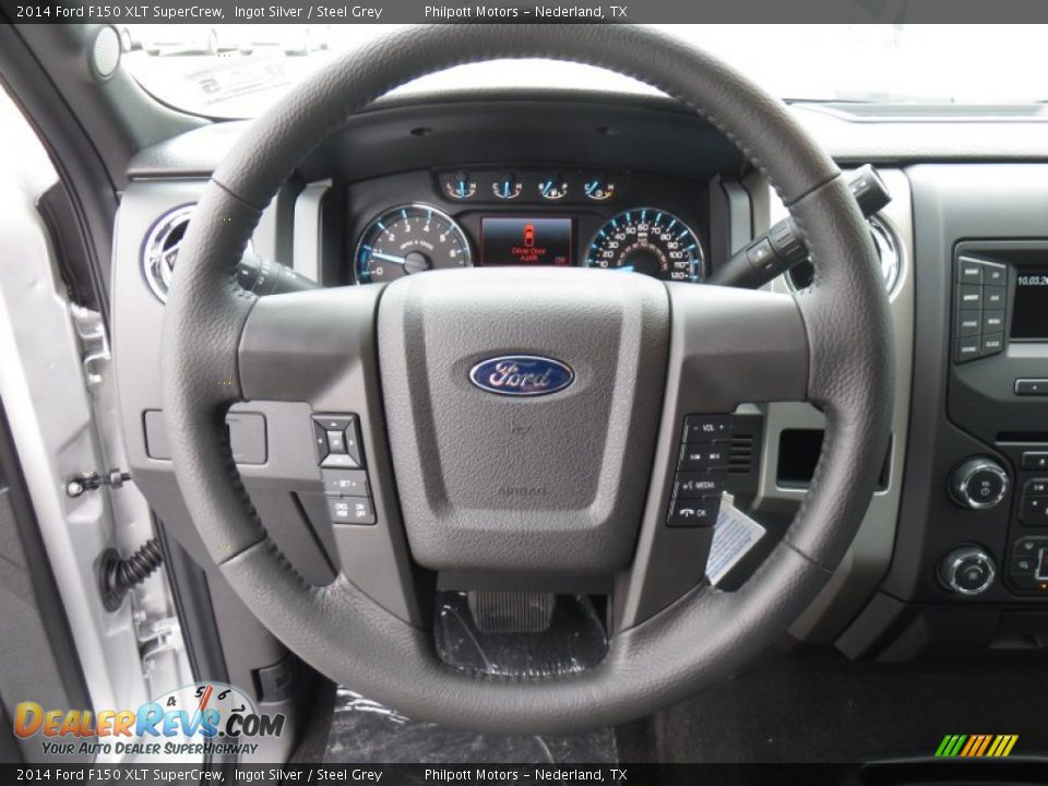 2014 Ford F150 XLT SuperCrew Ingot Silver / Steel Grey Photo #34