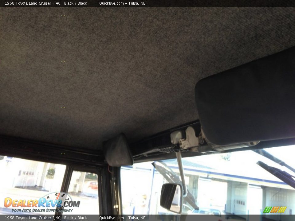 1968 Toyota Land Cruiser FJ40 Black / Black Photo #9