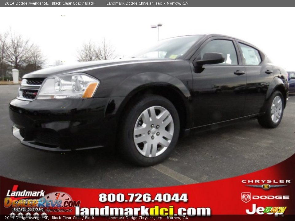 2014 Dodge Avenger SE Black Clear Coat / Black Photo #1