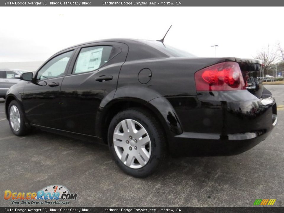 2014 Dodge Avenger SE Black Clear Coat / Black Photo #2