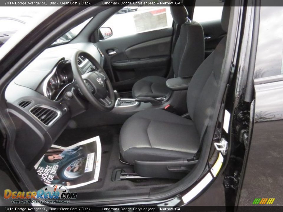 2014 Dodge Avenger SE Black Clear Coat / Black Photo #6
