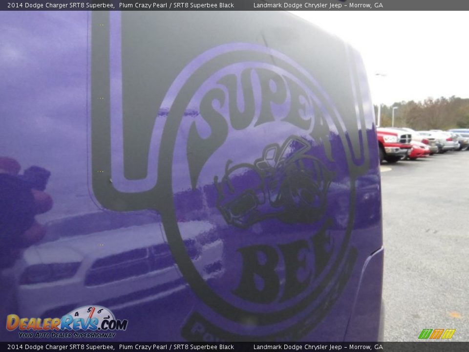 2014 Dodge Charger SRT8 Superbee Plum Crazy Pearl / SRT8 Superbee Black Photo #10