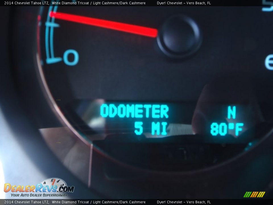 2014 Chevrolet Tahoe LTZ White Diamond Tricoat / Light Cashmere/Dark Cashmere Photo #16