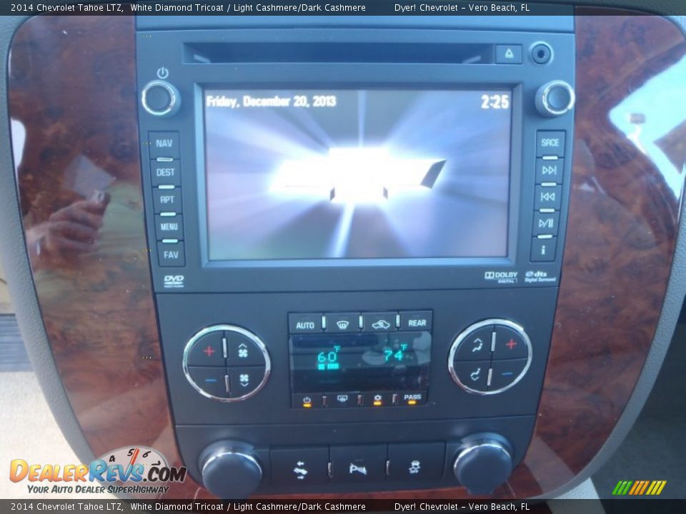 2014 Chevrolet Tahoe LTZ White Diamond Tricoat / Light Cashmere/Dark Cashmere Photo #17