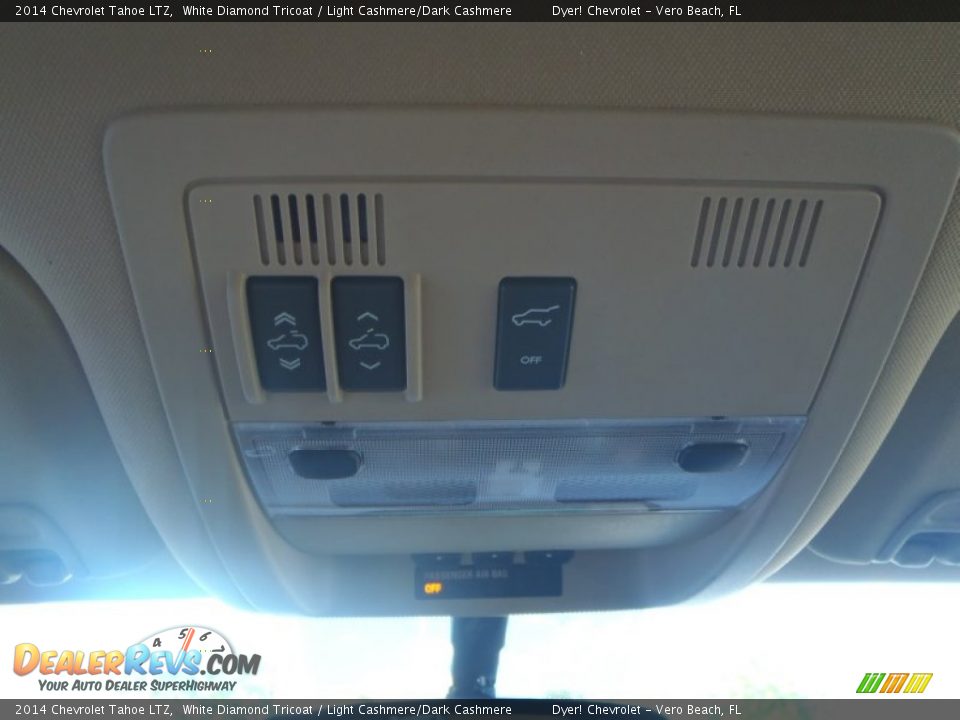 2014 Chevrolet Tahoe LTZ White Diamond Tricoat / Light Cashmere/Dark Cashmere Photo #19