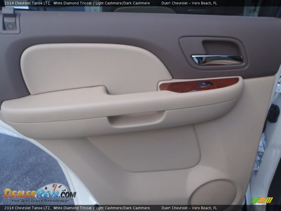 2014 Chevrolet Tahoe LTZ White Diamond Tricoat / Light Cashmere/Dark Cashmere Photo #20