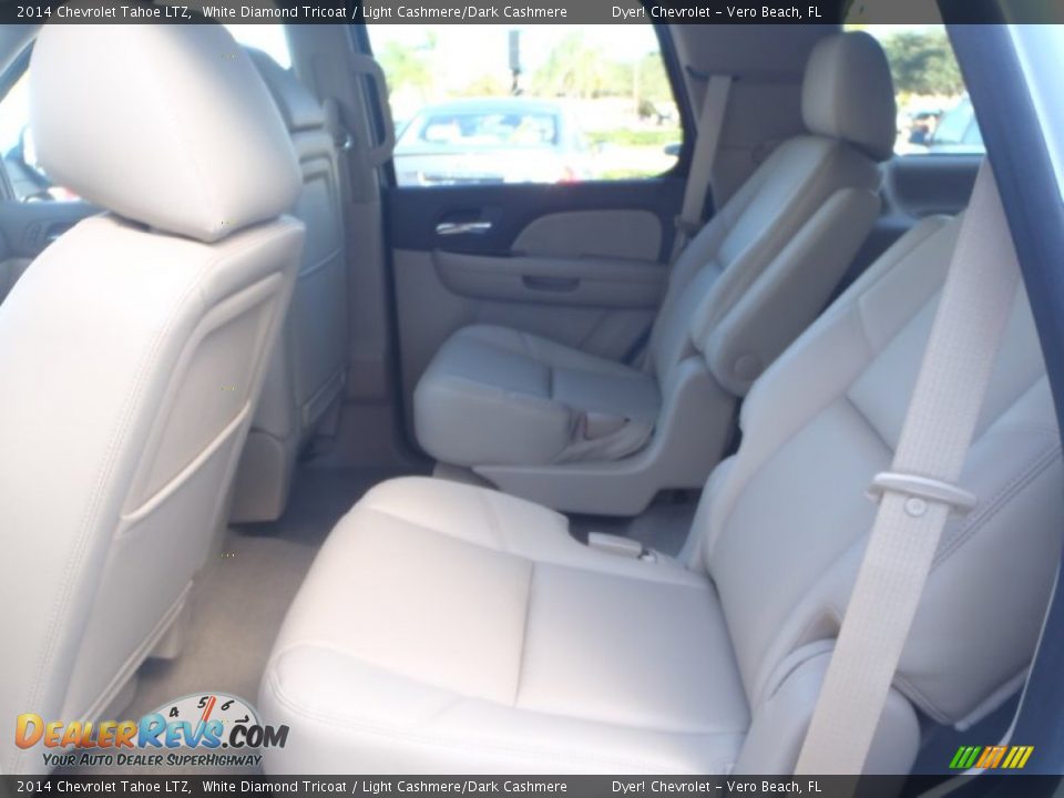 2014 Chevrolet Tahoe LTZ White Diamond Tricoat / Light Cashmere/Dark Cashmere Photo #21