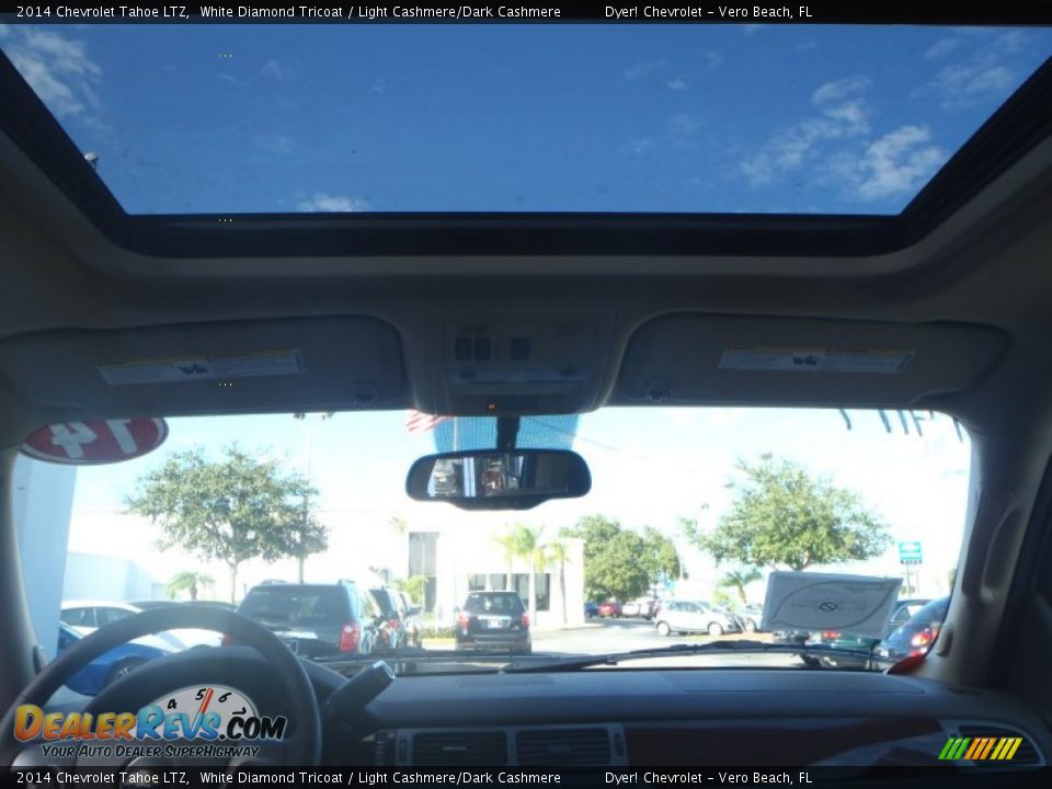 2014 Chevrolet Tahoe LTZ White Diamond Tricoat / Light Cashmere/Dark Cashmere Photo #22