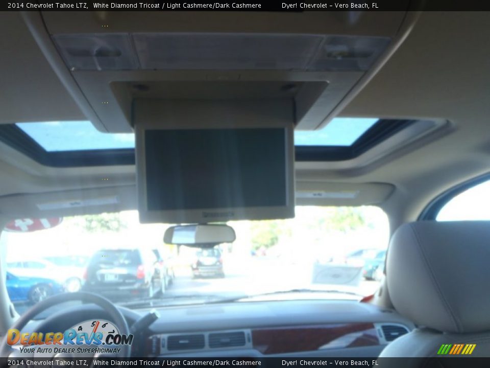 2014 Chevrolet Tahoe LTZ White Diamond Tricoat / Light Cashmere/Dark Cashmere Photo #23