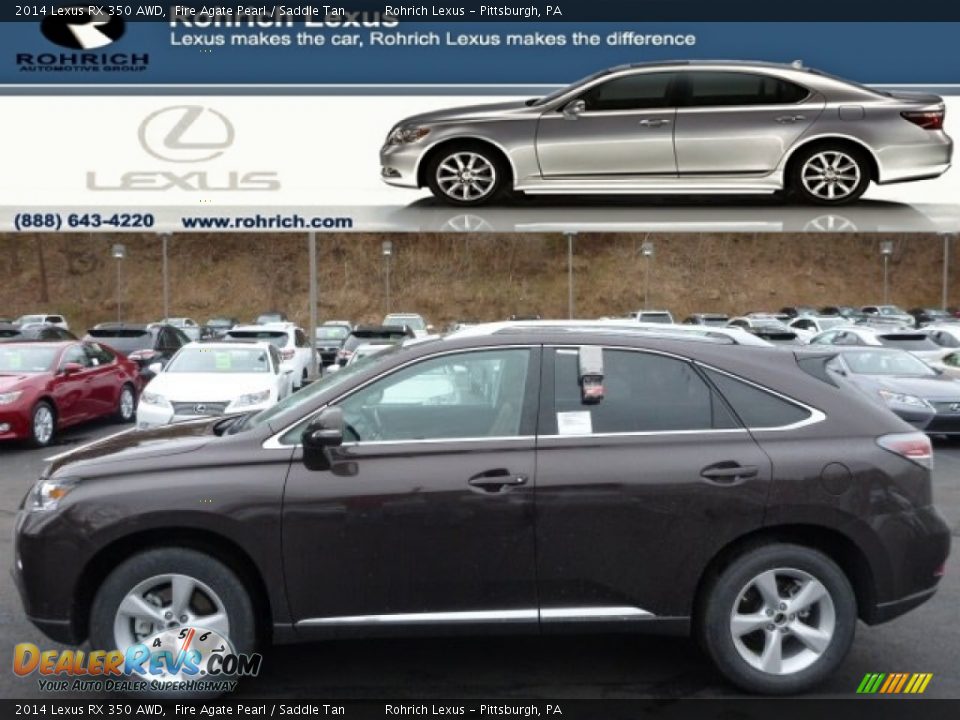 2014 Lexus RX 350 AWD Fire Agate Pearl / Saddle Tan Photo #1