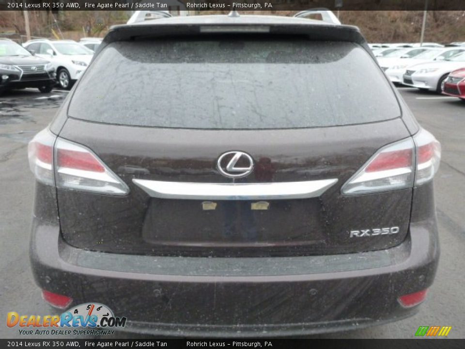 2014 Lexus RX 350 AWD Fire Agate Pearl / Saddle Tan Photo #3