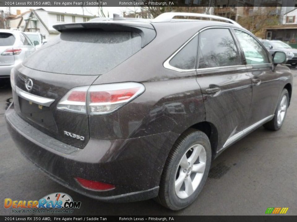 2014 Lexus RX 350 AWD Fire Agate Pearl / Saddle Tan Photo #4