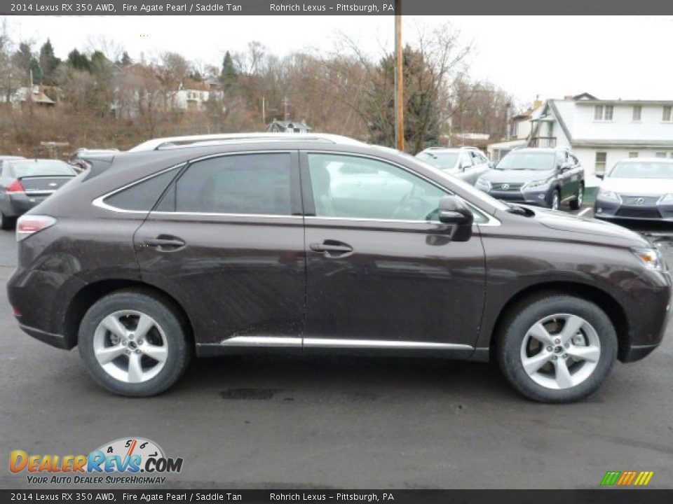 2014 Lexus RX 350 AWD Fire Agate Pearl / Saddle Tan Photo #5