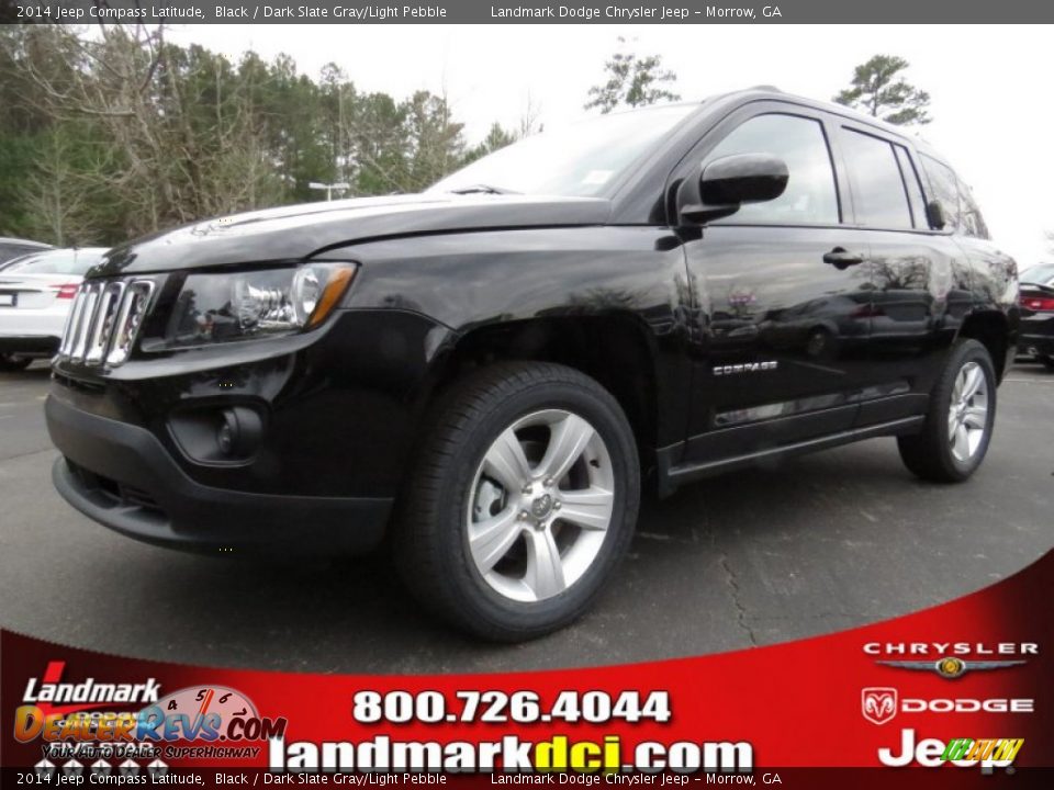 2014 Jeep Compass Latitude Black / Dark Slate Gray/Light Pebble Photo #1