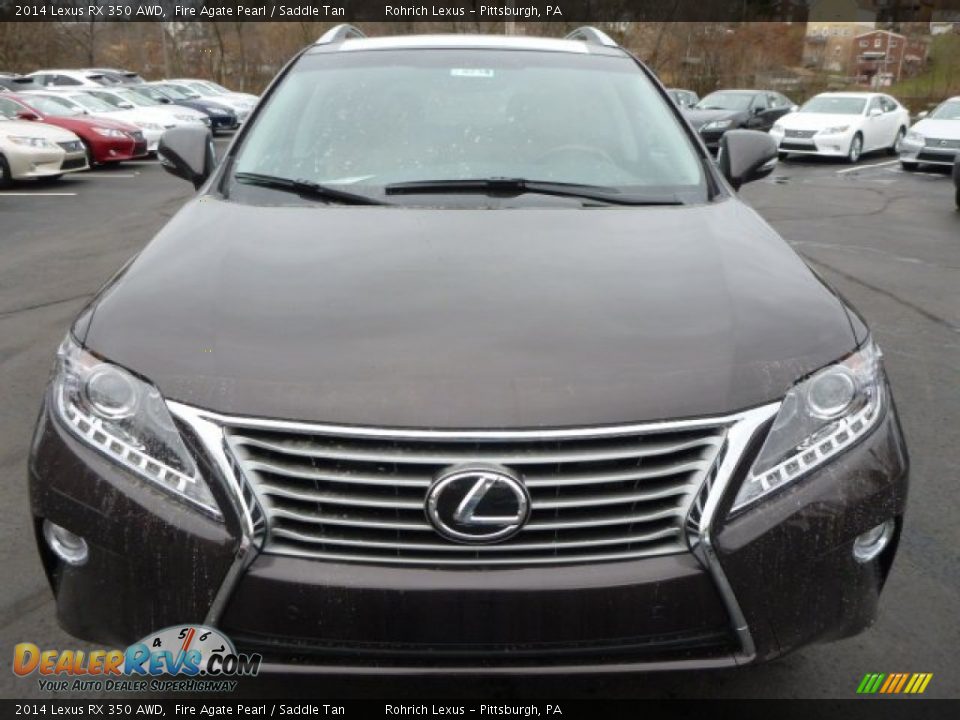 2014 Lexus RX 350 AWD Fire Agate Pearl / Saddle Tan Photo #7