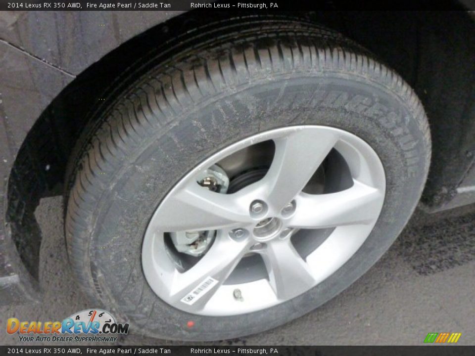 2014 Lexus RX 350 AWD Fire Agate Pearl / Saddle Tan Photo #9