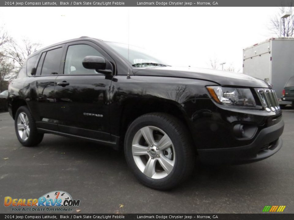 2014 Jeep Compass Latitude Black / Dark Slate Gray/Light Pebble Photo #4
