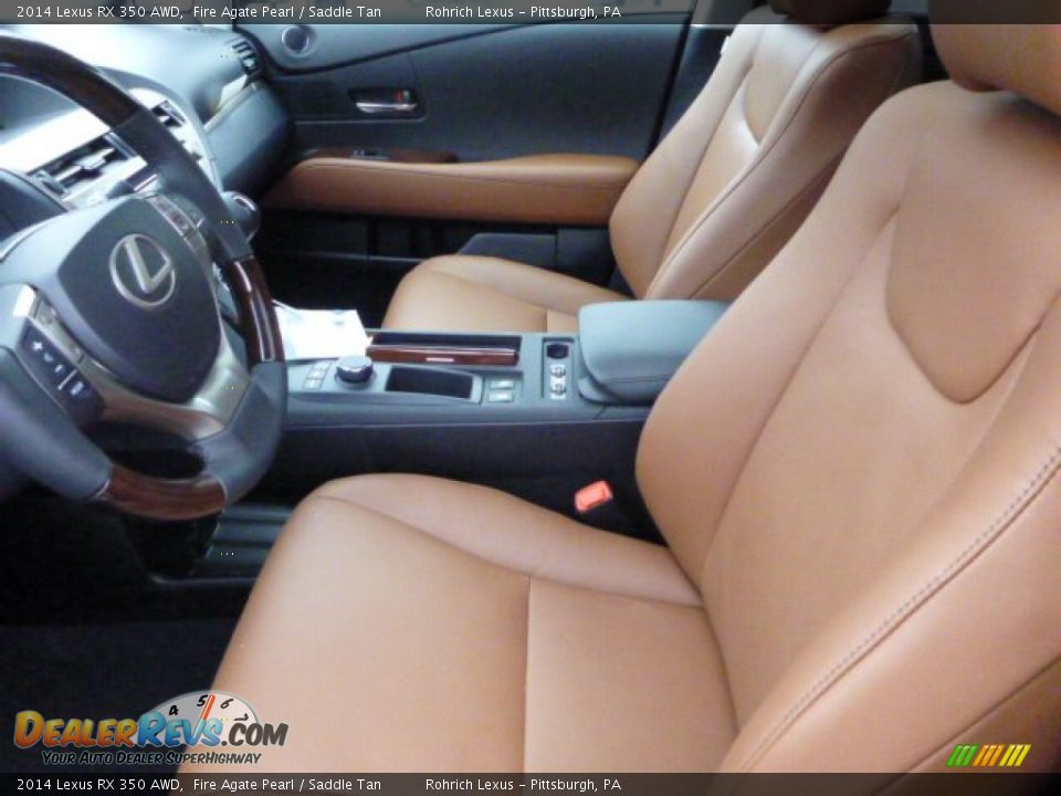 2014 Lexus RX 350 AWD Fire Agate Pearl / Saddle Tan Photo #10