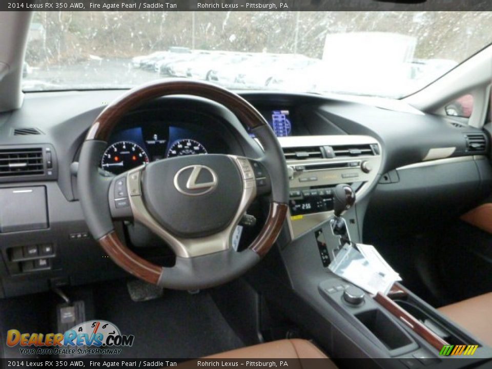 2014 Lexus RX 350 AWD Fire Agate Pearl / Saddle Tan Photo #12