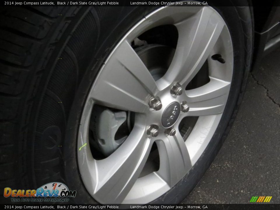 2014 Jeep Compass Latitude Black / Dark Slate Gray/Light Pebble Photo #5