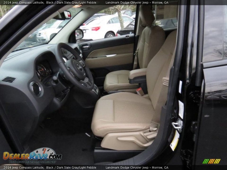 2014 Jeep Compass Latitude Black / Dark Slate Gray/Light Pebble Photo #6