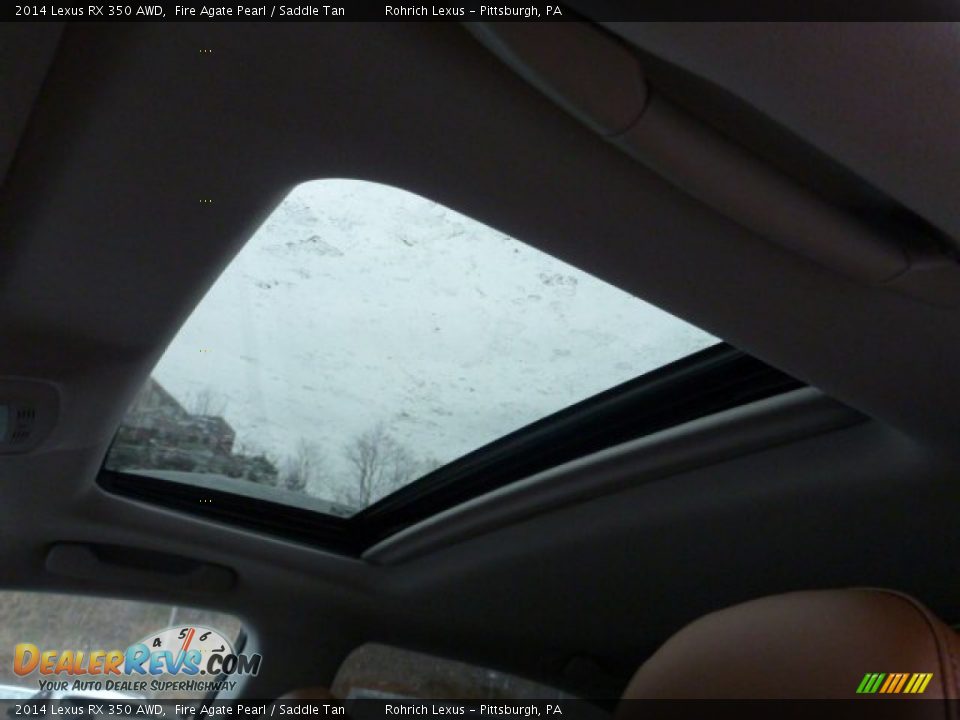 2014 Lexus RX 350 AWD Fire Agate Pearl / Saddle Tan Photo #15