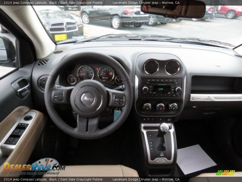 2014 Jeep Compass Latitude Black / Dark Slate Gray/Light Pebble Photo #8