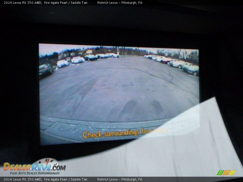 2014 Lexus RX 350 AWD Fire Agate Pearl / Saddle Tan Photo #17