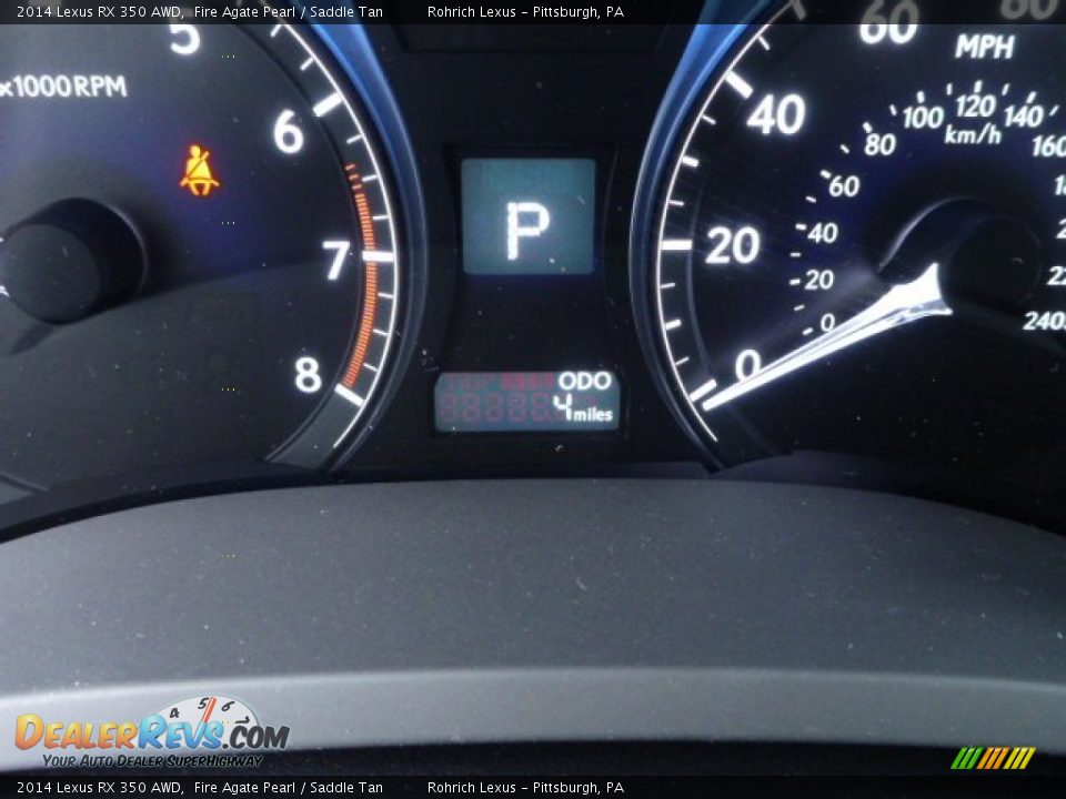 2014 Lexus RX 350 AWD Fire Agate Pearl / Saddle Tan Photo #19