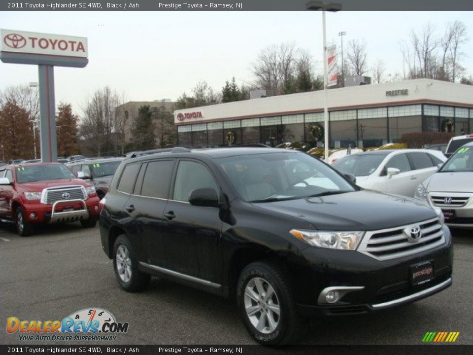 2011 Toyota Highlander SE 4WD Black / Ash Photo #1