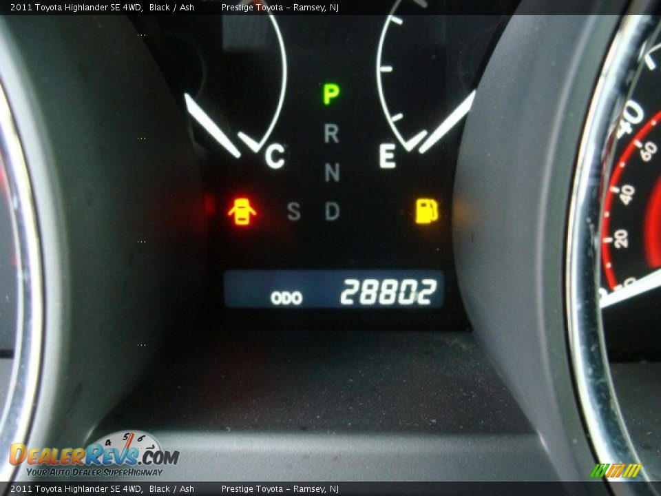 2011 Toyota Highlander SE 4WD Black / Ash Photo #10