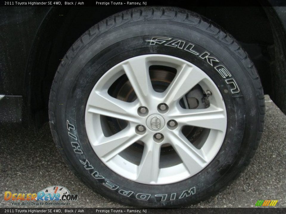 2011 Toyota Highlander SE 4WD Black / Ash Photo #14