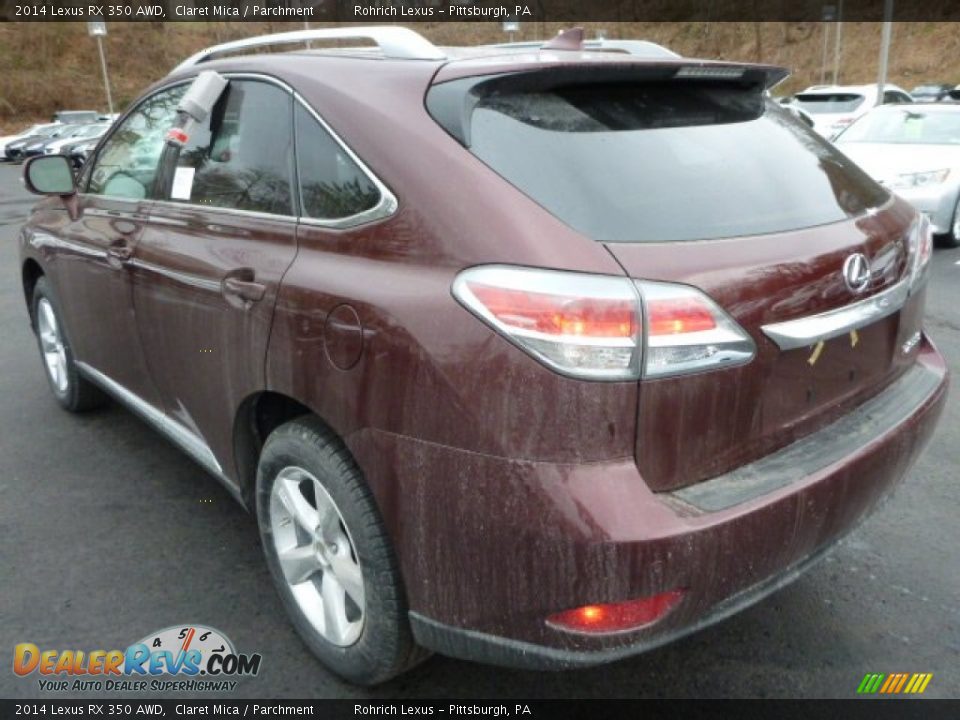2014 Lexus RX 350 AWD Claret Mica / Parchment Photo #2