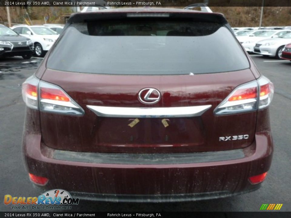 2014 Lexus RX 350 AWD Claret Mica / Parchment Photo #3