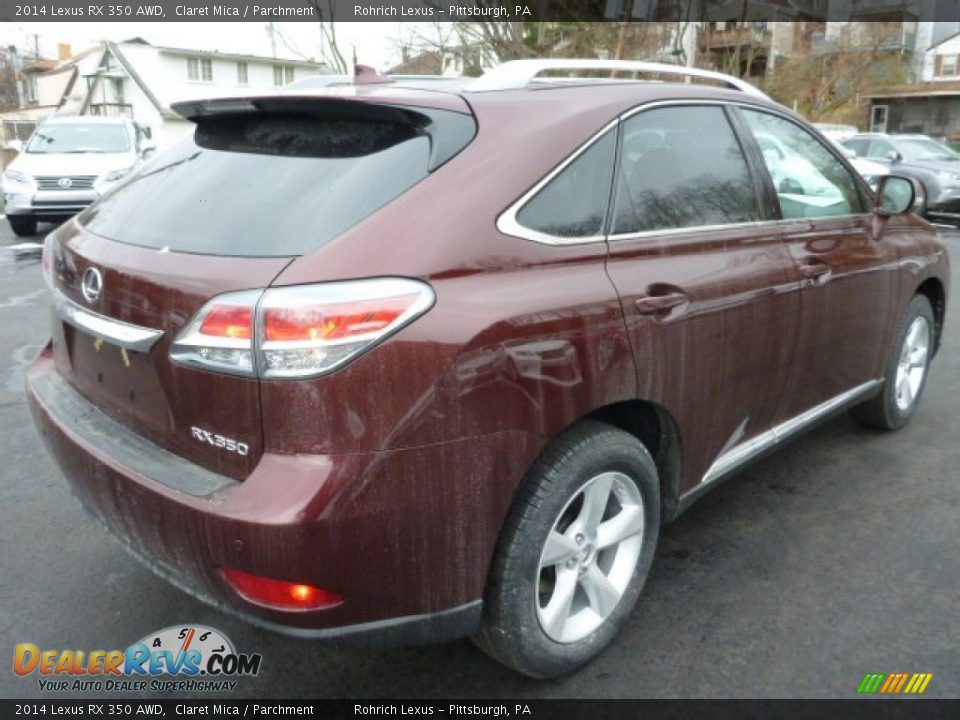 2014 Lexus RX 350 AWD Claret Mica / Parchment Photo #4