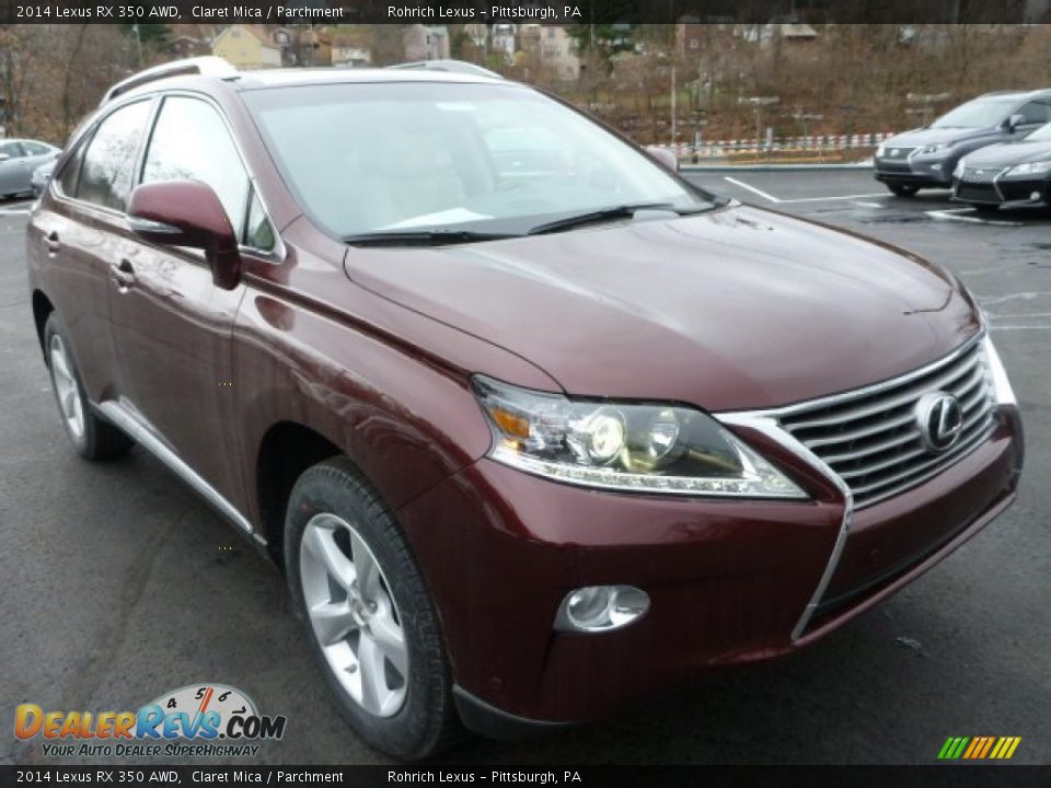 2014 Lexus RX 350 AWD Claret Mica / Parchment Photo #6