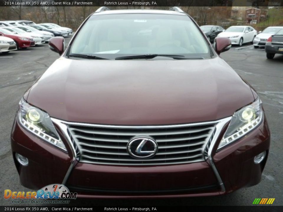 2014 Lexus RX 350 AWD Claret Mica / Parchment Photo #7