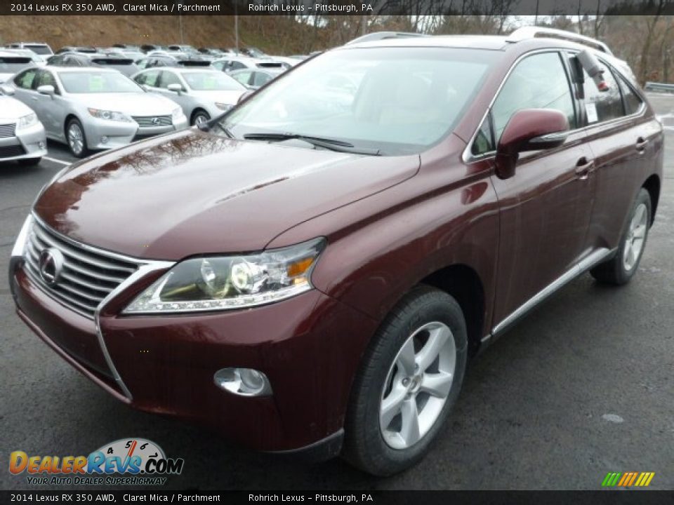 2014 Lexus RX 350 AWD Claret Mica / Parchment Photo #8
