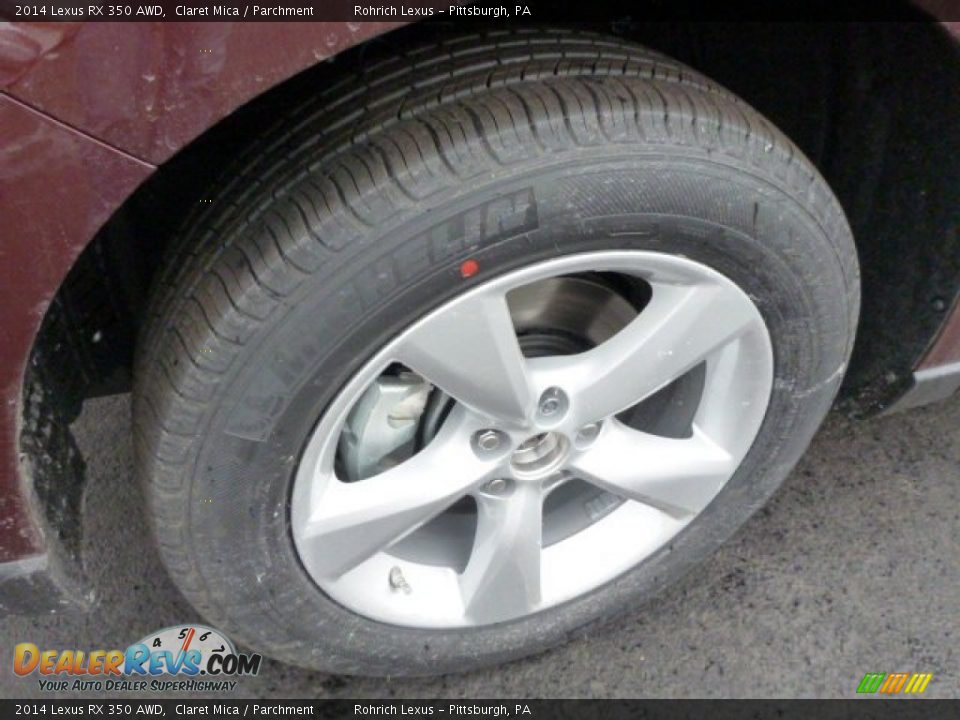 2014 Lexus RX 350 AWD Claret Mica / Parchment Photo #9