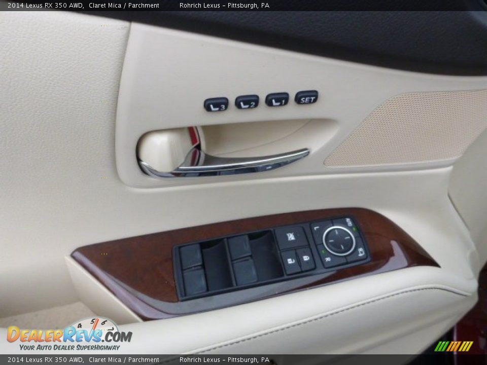 2014 Lexus RX 350 AWD Claret Mica / Parchment Photo #13