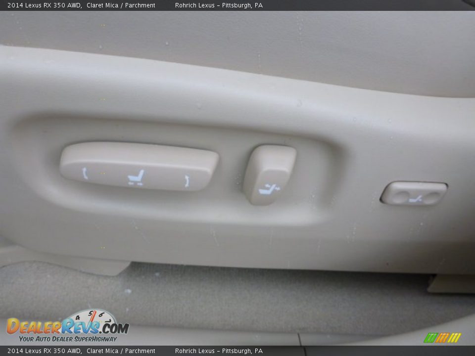 2014 Lexus RX 350 AWD Claret Mica / Parchment Photo #14